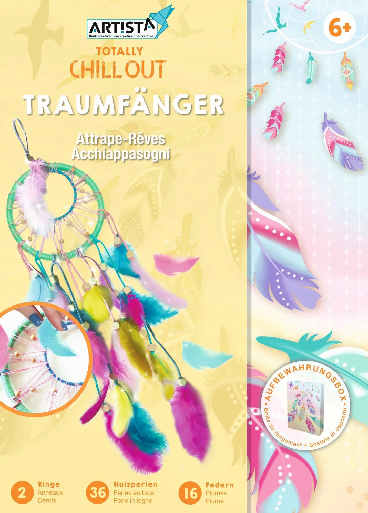 Bild: 7640111379034 | Artista - Traumfänger | Artista | Kit (Bastelset) | 36 Holzperlen