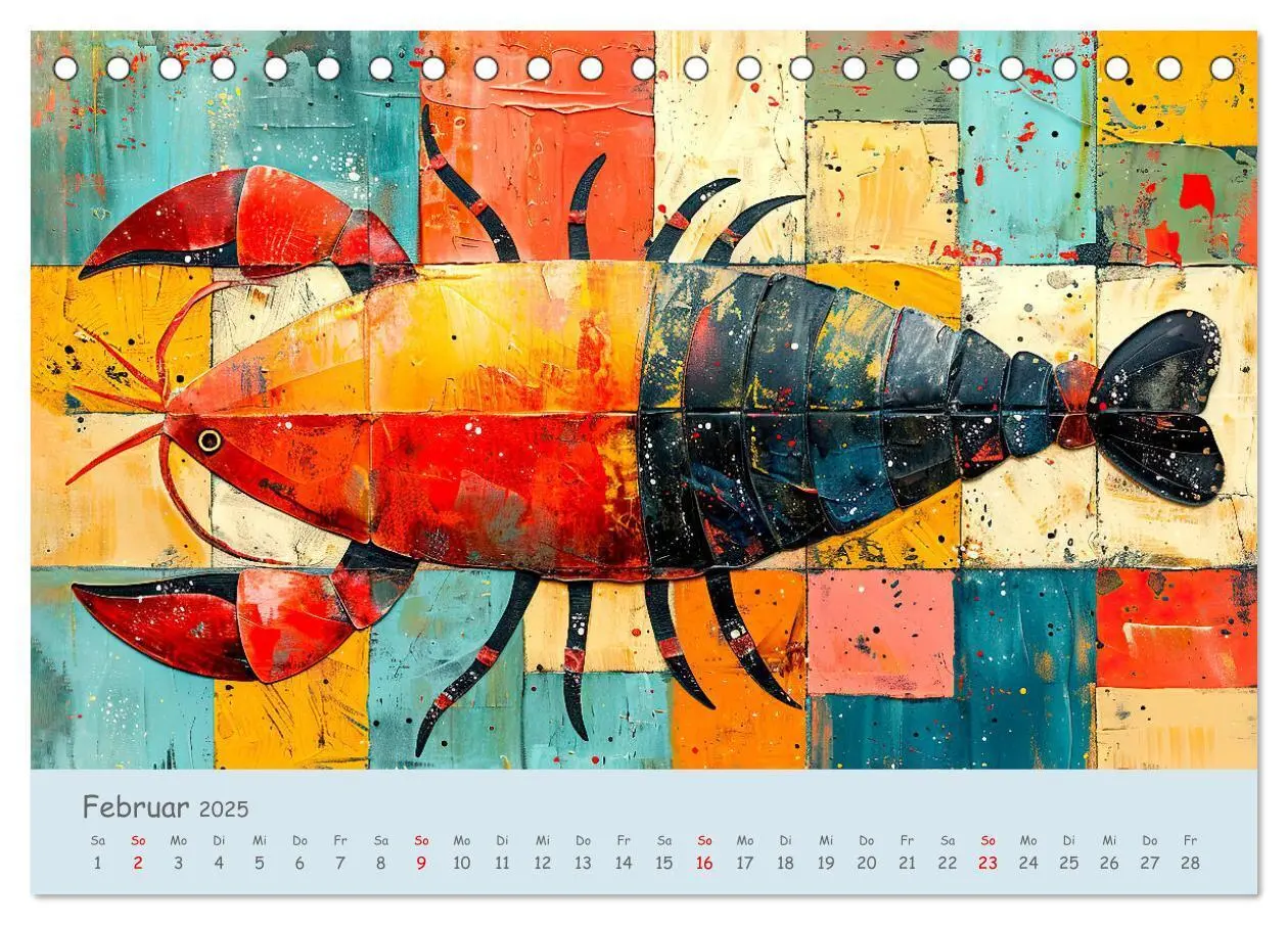 Bild: 9783457149034 | Ozean - Flossen, Schalen, Tentakel (Tischkalender 2025 DIN A5...