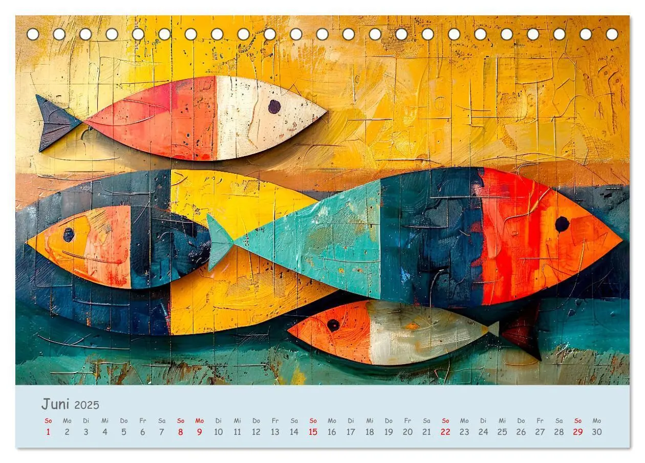 Bild: 9783457149034 | Ozean - Flossen, Schalen, Tentakel (Tischkalender 2025 DIN A5...