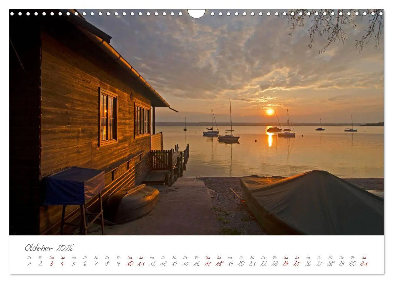 Bild: 9783457769034 | Das Fünf-Seen-Land Oberbayern (Wandkalender 2026 DIN A3 quer),...