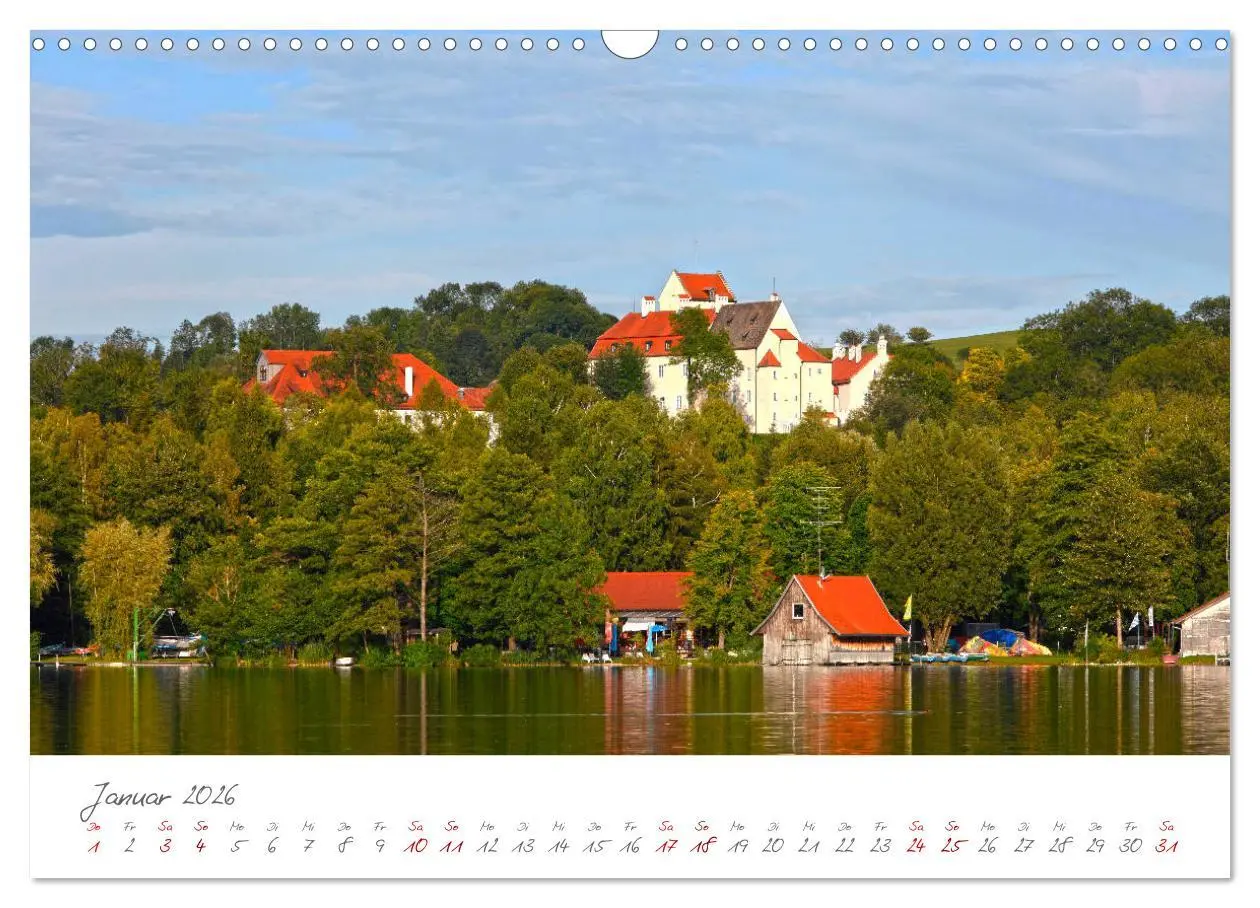 Bild: 9783457769034 | Das Fünf-Seen-Land Oberbayern (Wandkalender 2026 DIN A3 quer),...