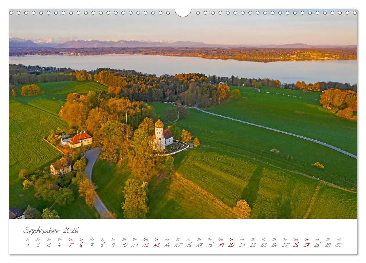 Bild: 9783457769034 | Das Fünf-Seen-Land Oberbayern (Wandkalender 2026 DIN A3 quer),...