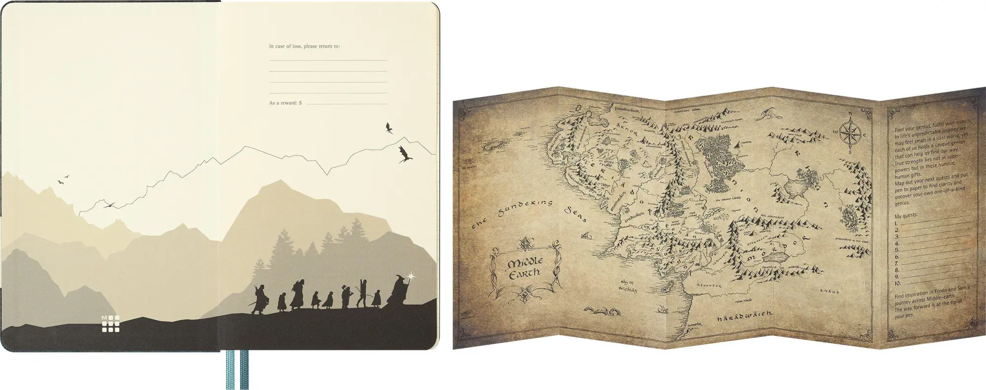 Bild: 8056999279134 | Moleskine 12 Monate Der Herr der Ringe Wochen-Notizkalender 2027,...