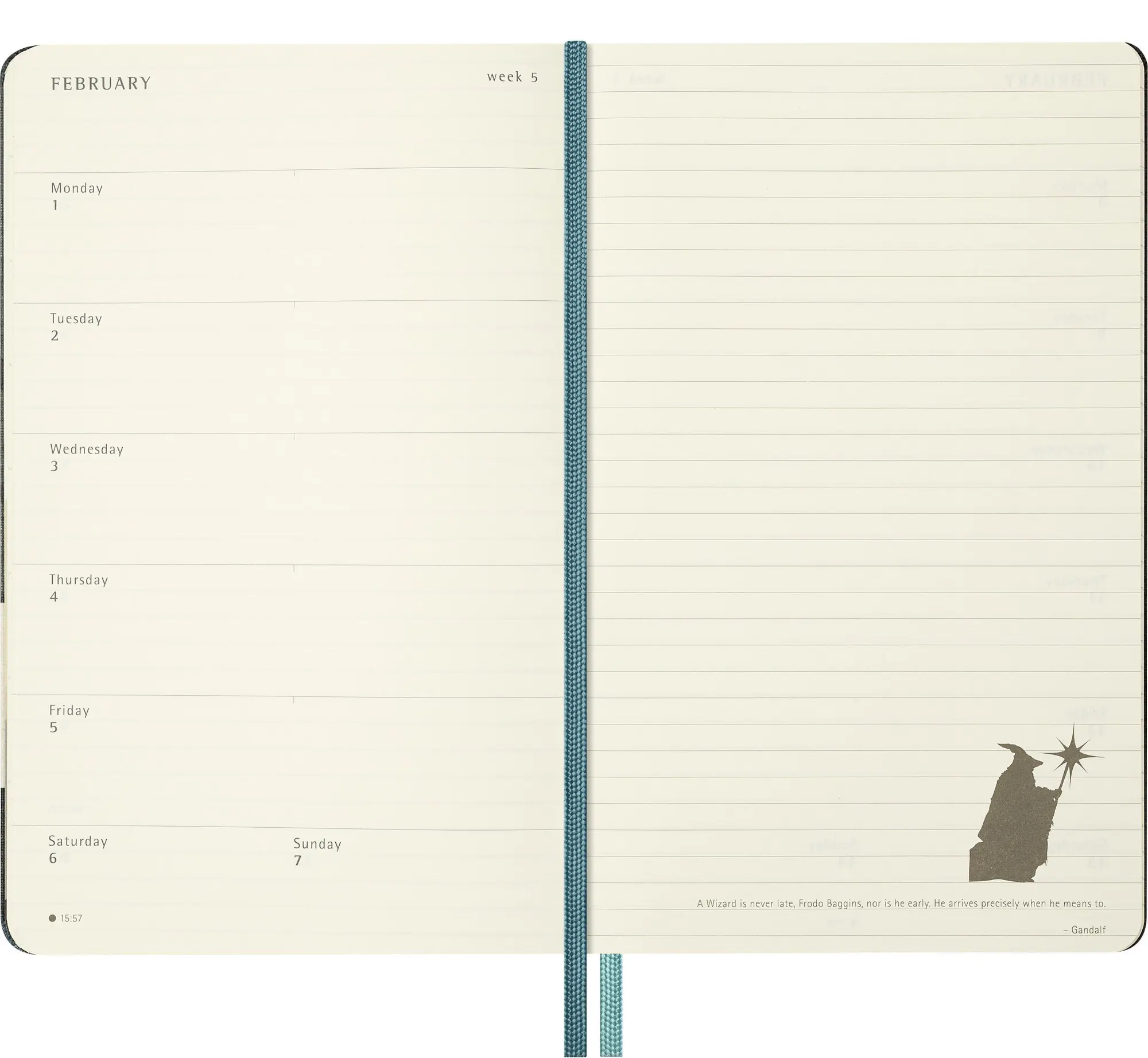 Bild: 8056999279134 | Moleskine 12 Monate Der Herr der Ringe Wochen-Notizkalender 2027,...