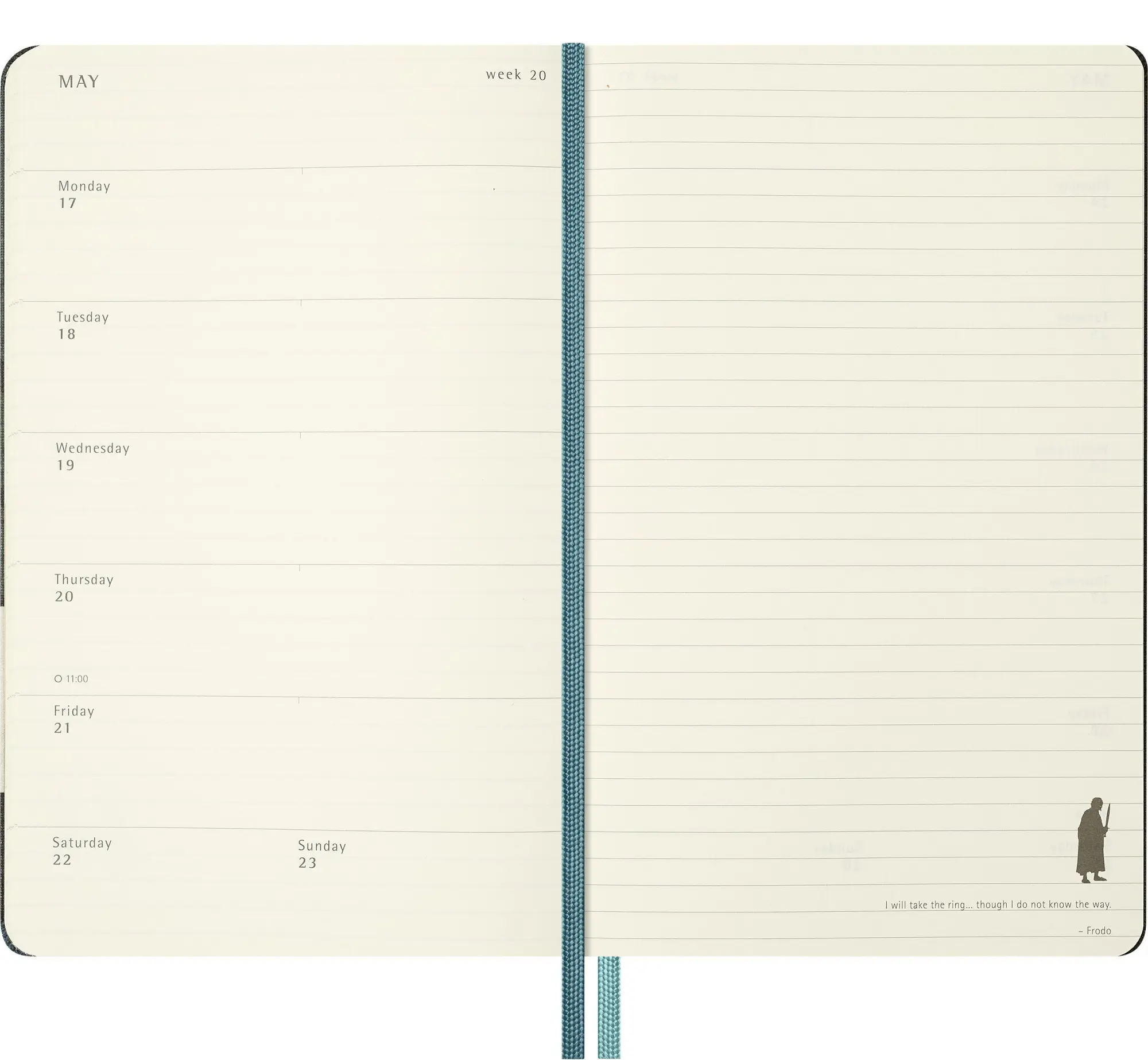 Bild: 8056999279134 | Moleskine 12 Monate Der Herr der Ringe Wochen-Notizkalender 2027,...