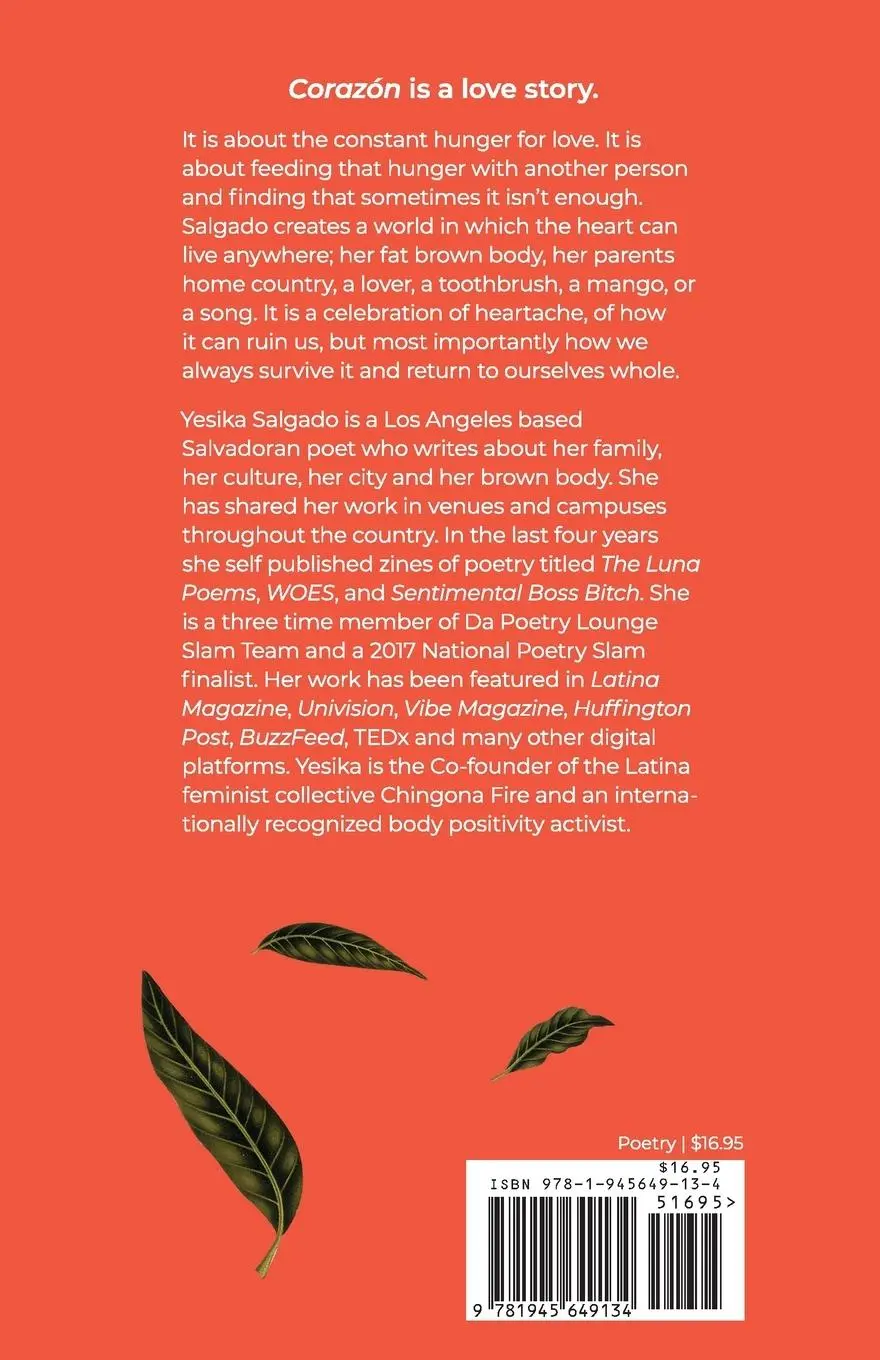 Rückseite: 9781945649134 | Corazón | Yesika Salgado | Taschenbuch | Paperback | Englisch | 2017