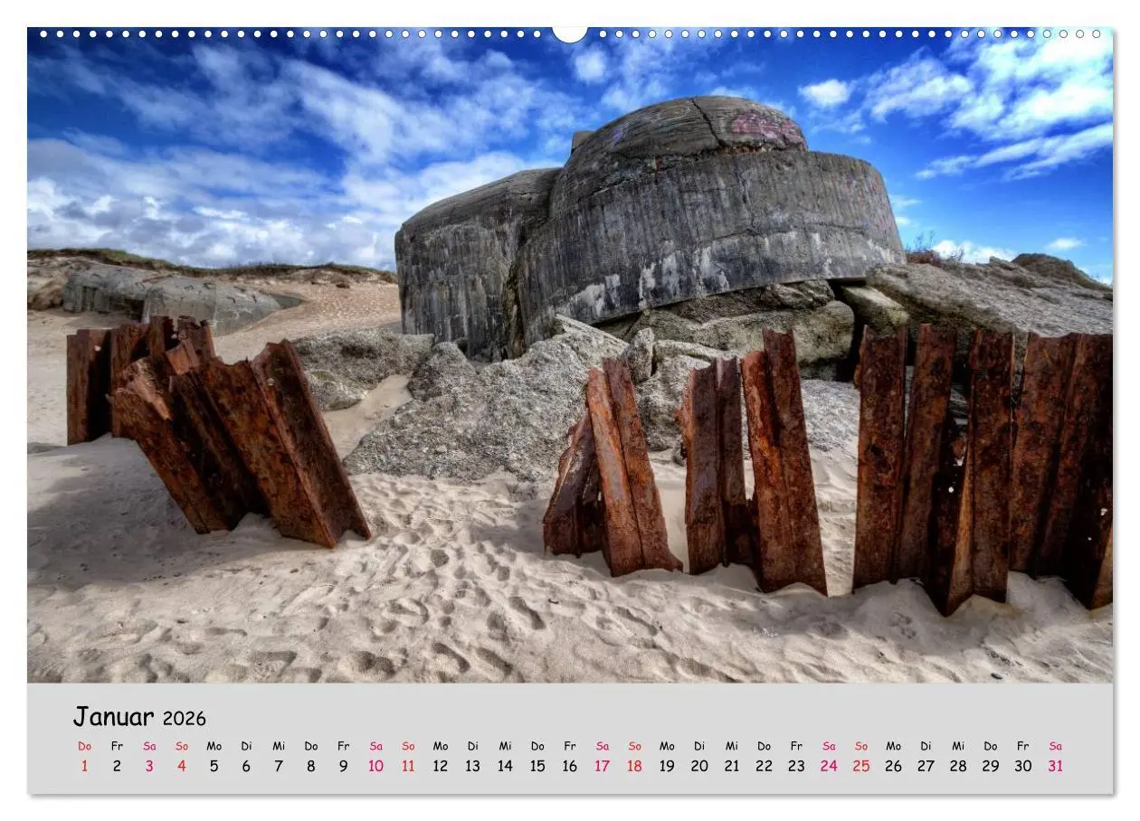 Bild: 9783516089134 | Bunker Zeitzeugen der Geschichte (Wandkalender 2026 DIN A2 quer),...