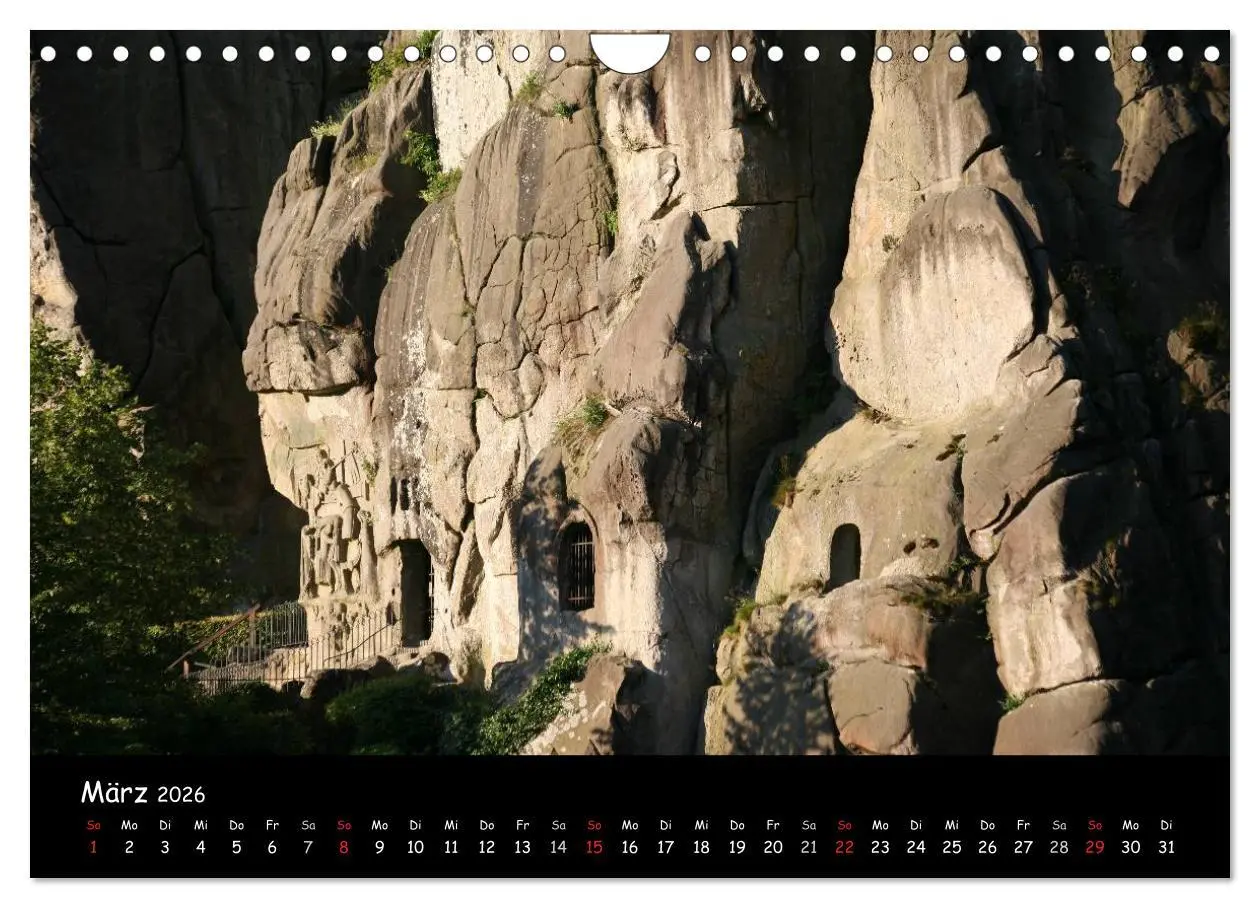 Bild: 9783516229134 | Die Externsteine (Wandkalender 2026 DIN A4 quer), CALVENDO...