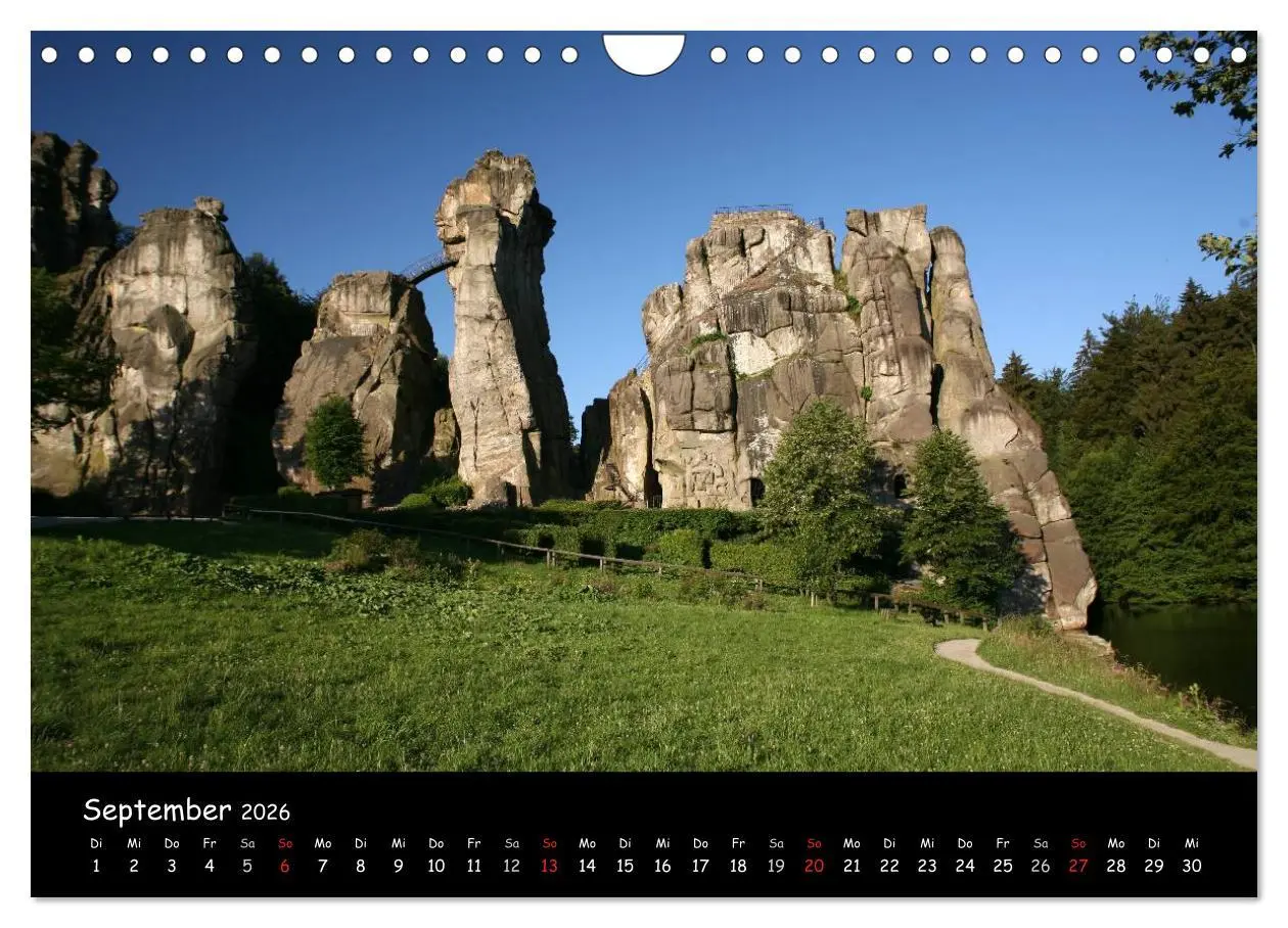 Bild: 9783516229134 | Die Externsteine (Wandkalender 2026 DIN A4 quer), CALVENDO...