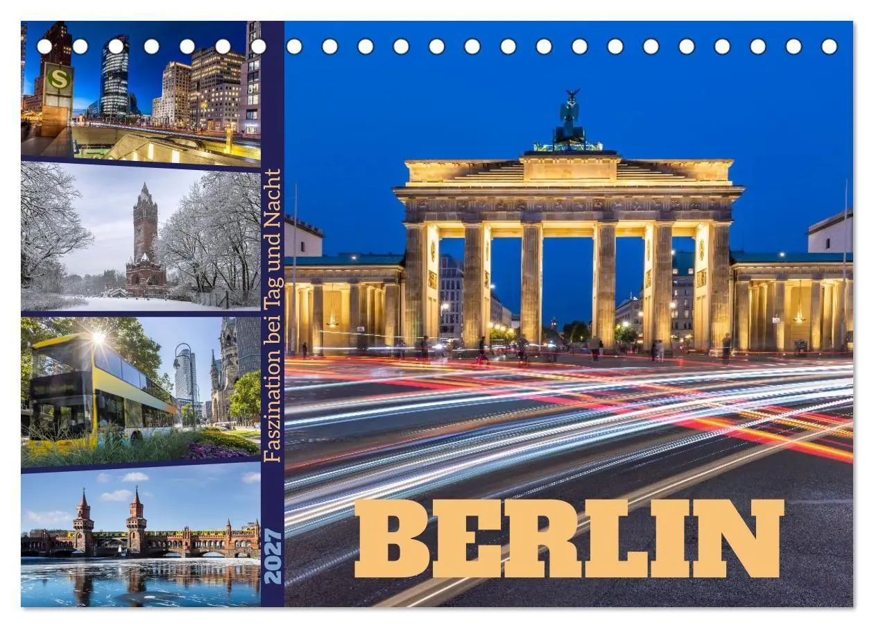Cover: 9783516779134 | Berlin - Faszination bei Tag und Nacht (Tischkalender 2027 DIN A5...