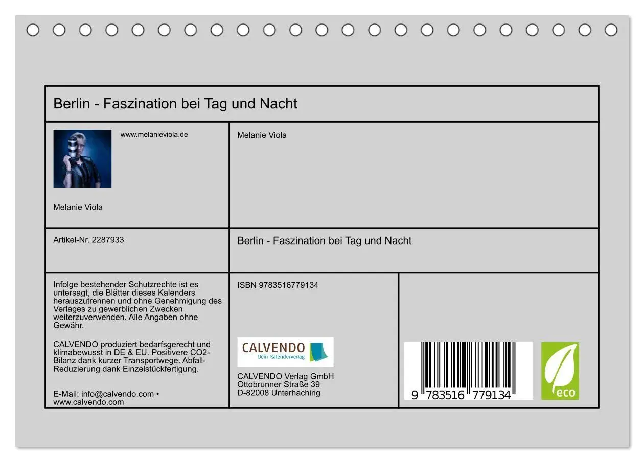 Bild: 9783516779134 | Berlin - Faszination bei Tag und Nacht (Tischkalender 2027 DIN A5...