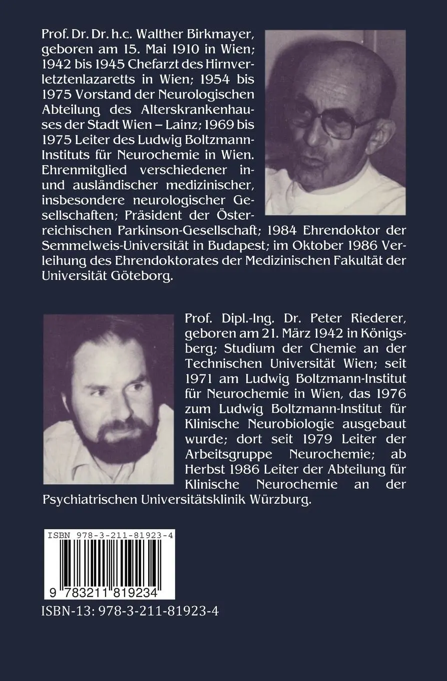 Rückseite: 9783211819234 | Neurotransmitter und menschliches Verhalten | P. Riederer (u. a.)