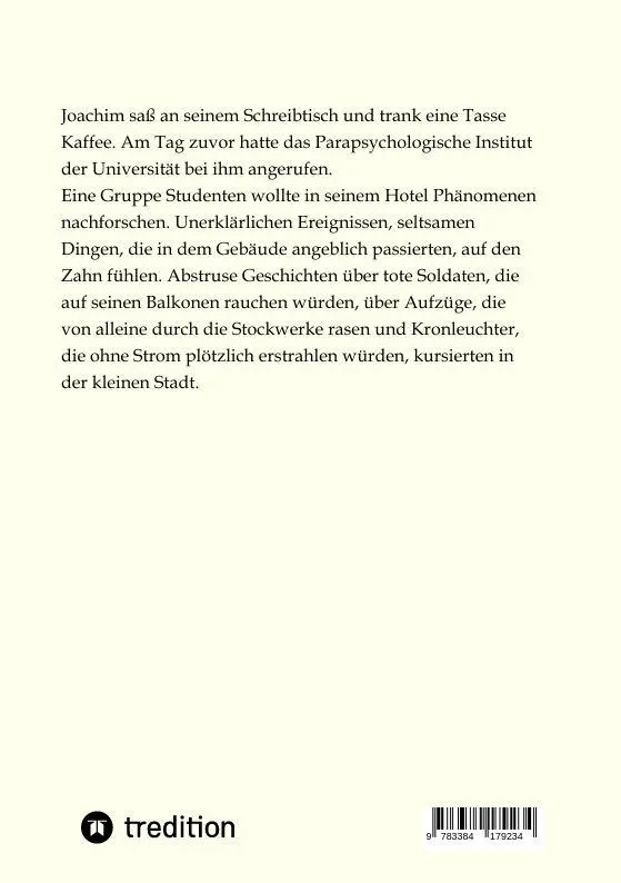 Rückseite: 9783384179234 | Ein altes Hotel, ein Waldvogel, ein toter Patron und Aufzüge, die...