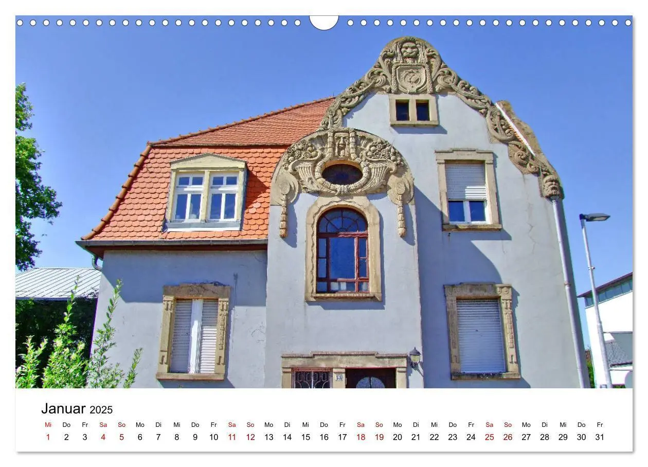 Bild: 9783435349234 | Wiesloch - Spaziergang durch die Altstadt (Wandkalender 2025 DIN A3...