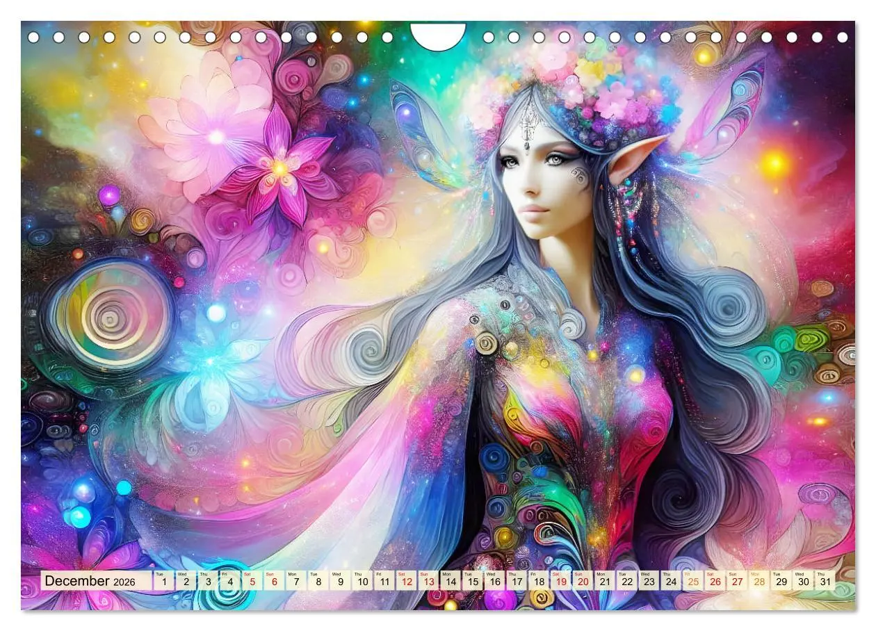 Bild: 9783516529234 | The flower elves Enchanting harmony (Wall Calendar 2026 DIN A4...