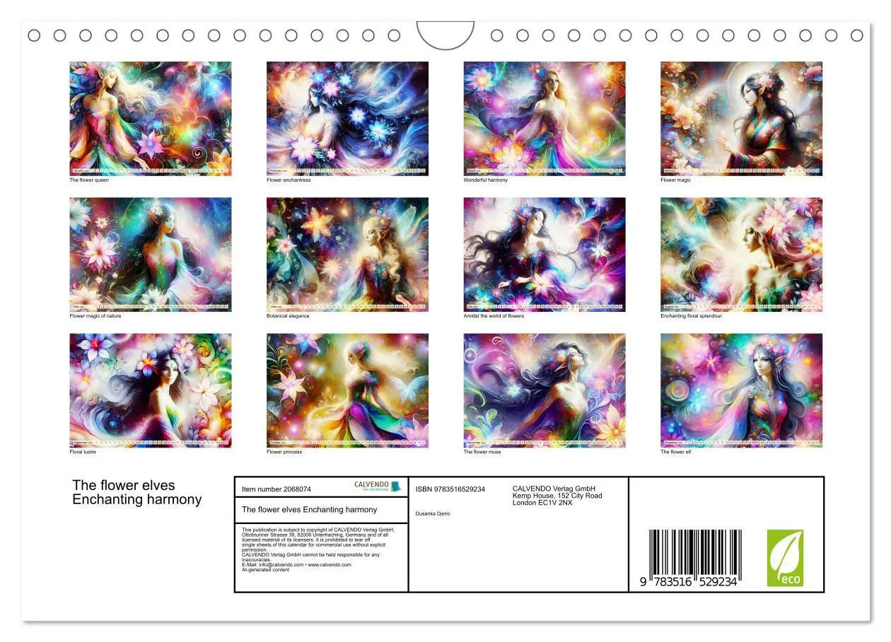 Bild: 9783516529234 | The flower elves Enchanting harmony (Wall Calendar 2026 DIN A4...