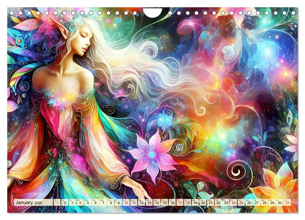 Bild: 9783516529234 | The flower elves Enchanting harmony (Wall Calendar 2026 DIN A4...