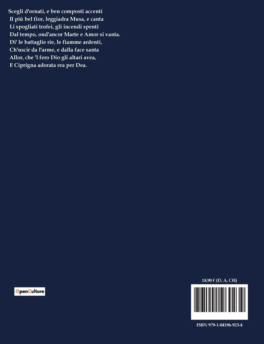 Rückseite: 9791041969234 | Tredici canti del Floridoro | Moderata Fonte | Taschenbuch | Paperback