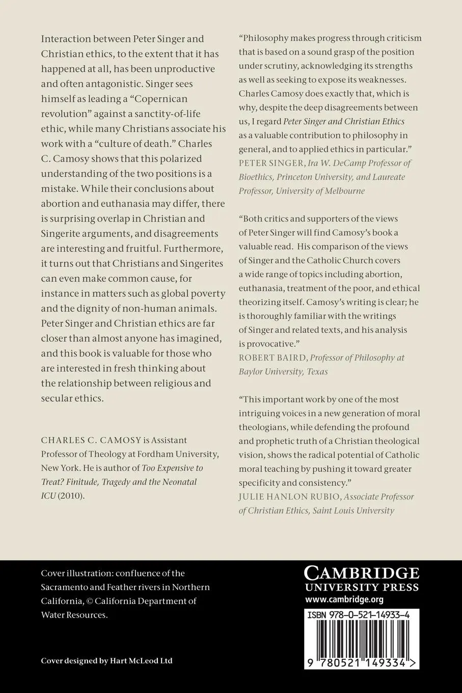 Rückseite: 9780521149334 | Peter Singer and Christian Ethics | Charles C. Camosy | Taschenbuch