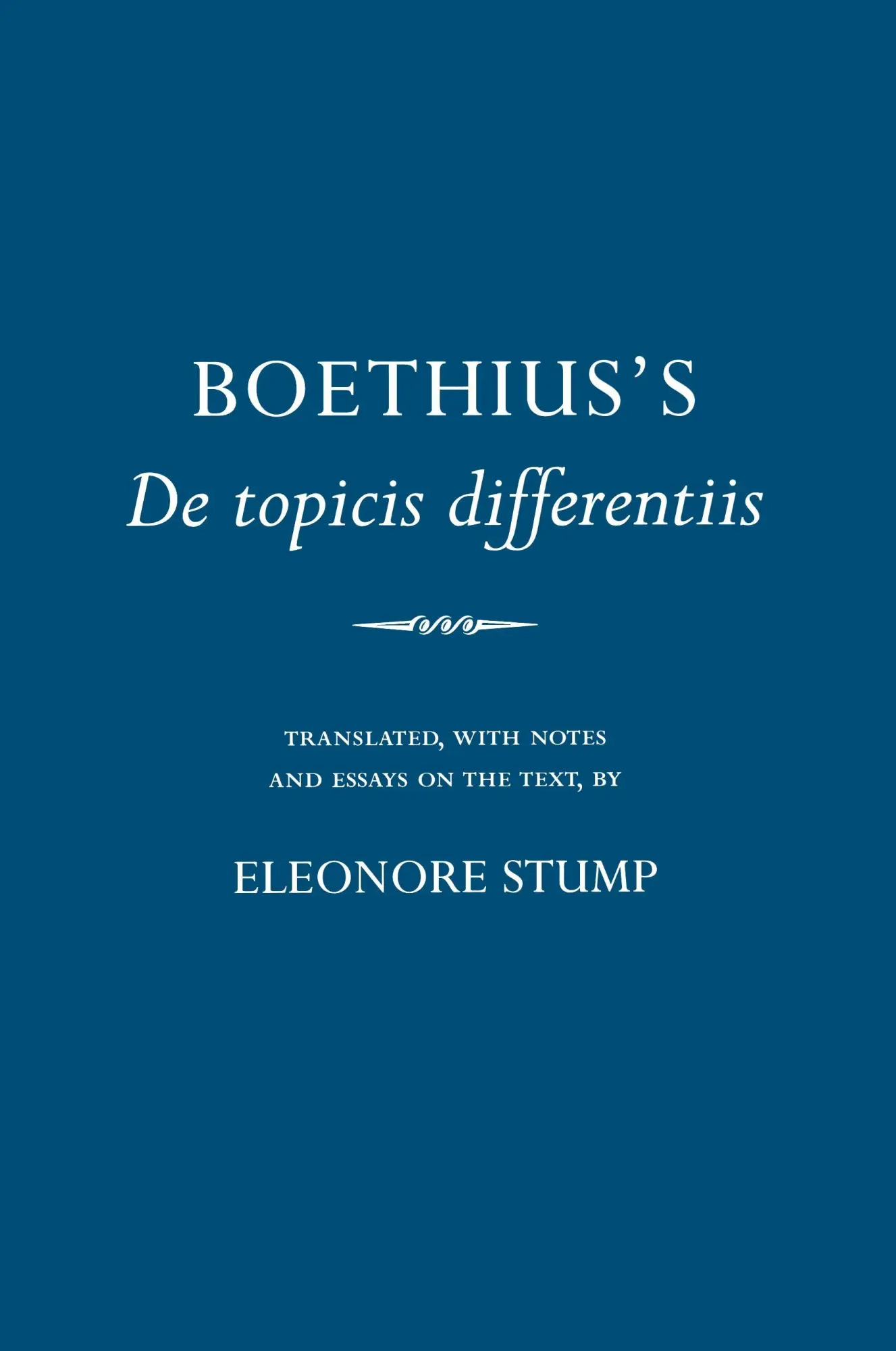 Cover: 9780801489334 | BOETHIUSS DE TOPICIS DIFFERENT | Boethius | Taschenbuch | Englisch