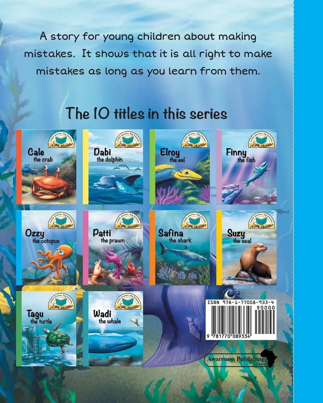 Rückseite: 9781770089334 | Ozzy the octopus | Little stories, big lessons | Jacqui Shepherd