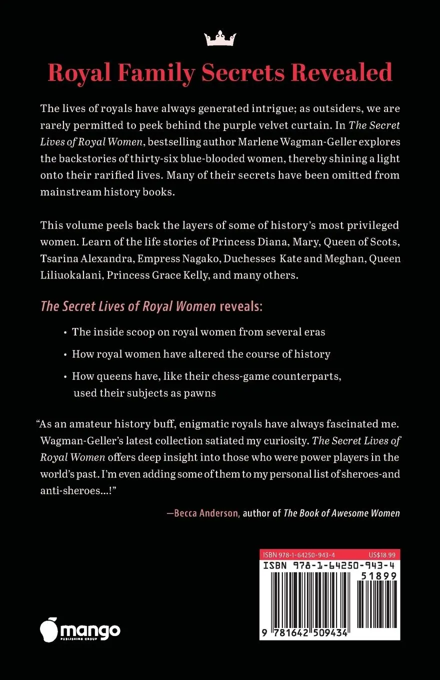 Rückseite: 9781642509434 | Secret Lives of Royal Women | Marlene Wagman-Geller | Taschenbuch