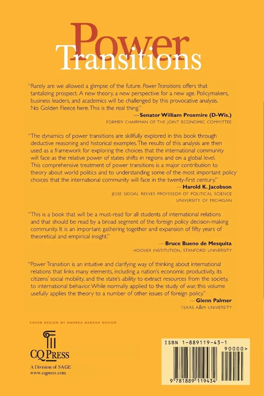 Rückseite: 9781889119434 | Power Transitions | Strategies for the 21st Century | Lemke (u. a.)