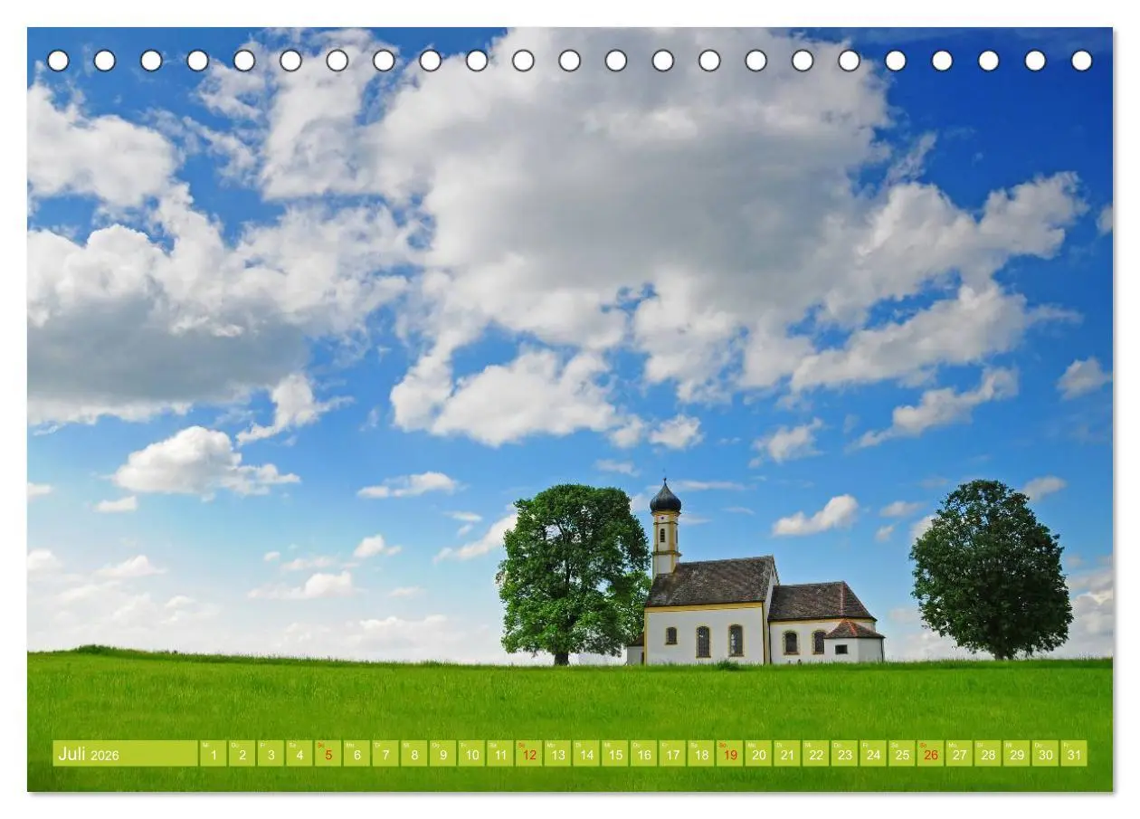 Bild: 9783457279434 | Romantische Kirchen und Kapellen (Tischkalender 2026 DIN A5 quer),...
