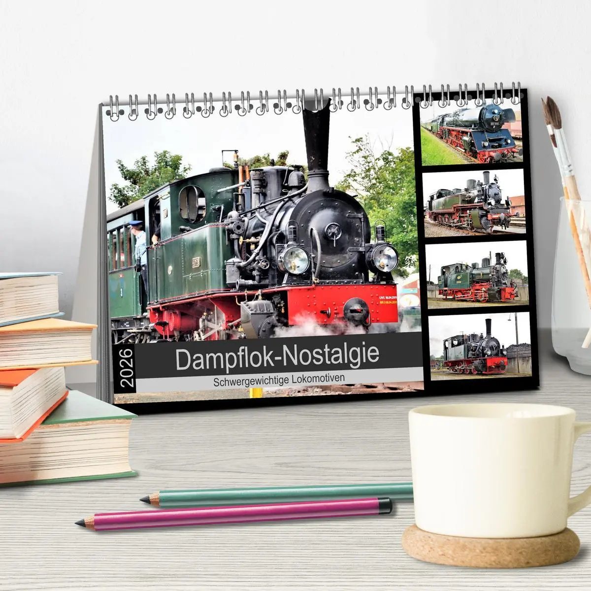 Bild: 9783457899434 | Dampflok-Nostalgie - 2026 schwergewichtige Lokomotiven...