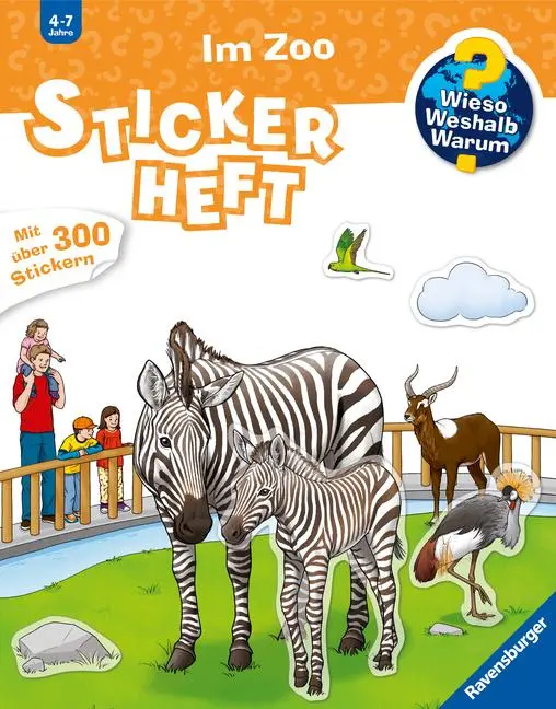 Cover: 9783473329434 | Wieso? Weshalb? Warum? Stickerheft: Im Zoo | Yousun Koh | Taschenbuch