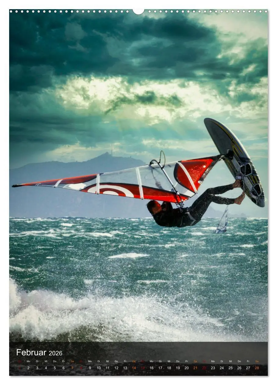Bild: 9783516369434 | Windsurfing - Wind und Wellen (Wandkalender 2026 DIN A2 hoch),...