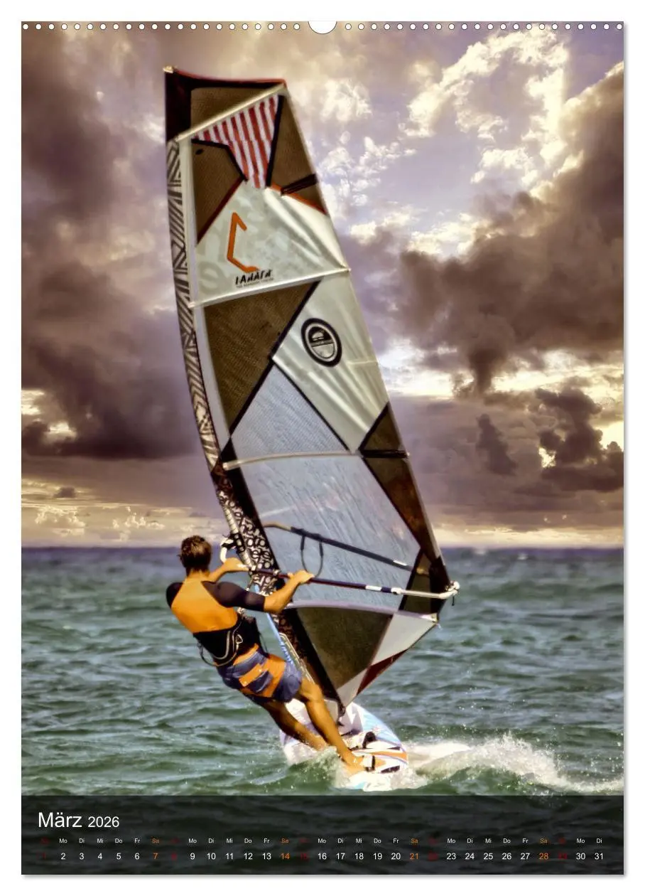 Bild: 9783516369434 | Windsurfing - Wind und Wellen (Wandkalender 2026 DIN A2 hoch),...