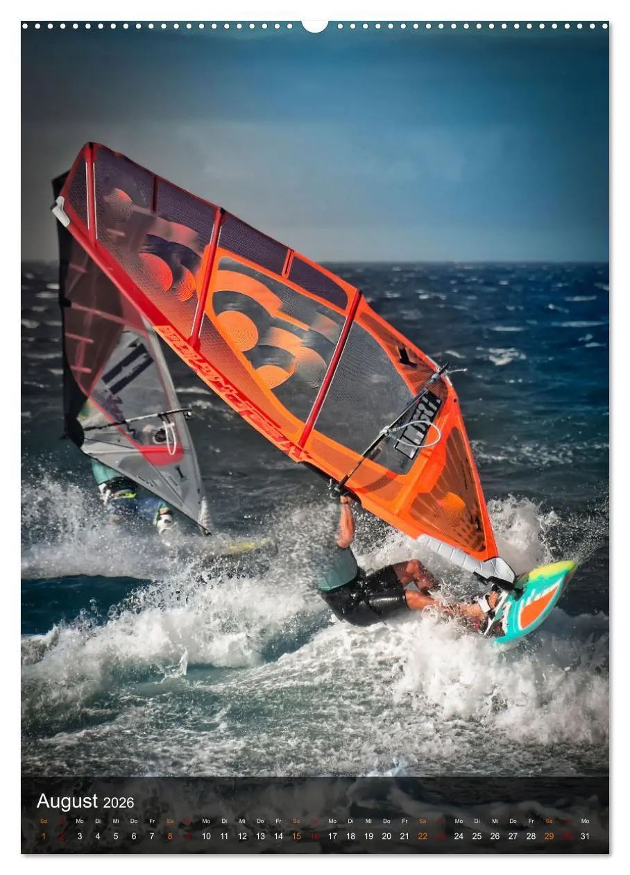 Bild: 9783516369434 | Windsurfing - Wind und Wellen (Wandkalender 2026 DIN A2 hoch),...