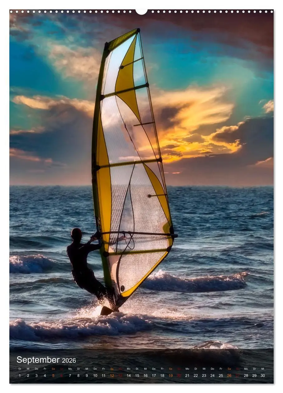 Bild: 9783516369434 | Windsurfing - Wind und Wellen (Wandkalender 2026 DIN A2 hoch),...