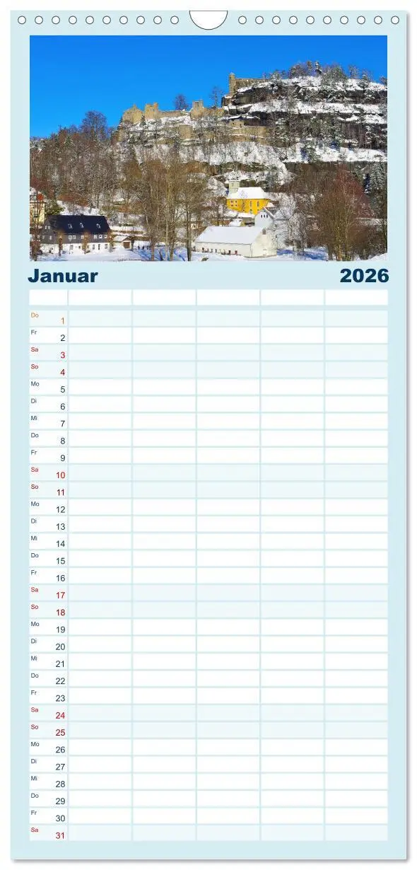 Bild: 9783516509434 | Familienplaner 2026 - Zittauer Gebirge - Deutschlands kleinstes...