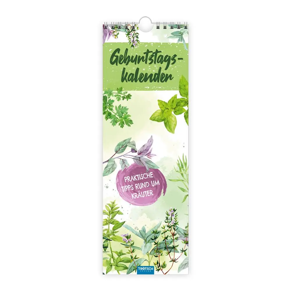 Cover: 9783965529434 | Trösch Wandkalender Geburtstagskalender Kräuterwelt | KG | Kalender