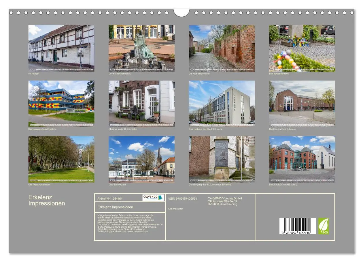 Bild: 9783457409534 | Erkelenz Impressionen (Wandkalender 2026 DIN A3 quer), CALVENDO...