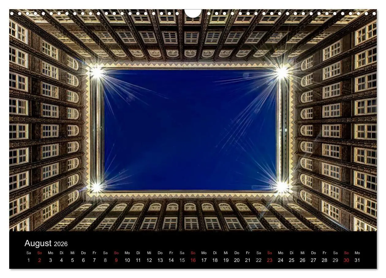 Bild: 9783516049534 | Hamburg - Lichter der Nacht (Wandkalender 2026 DIN A3 quer),...