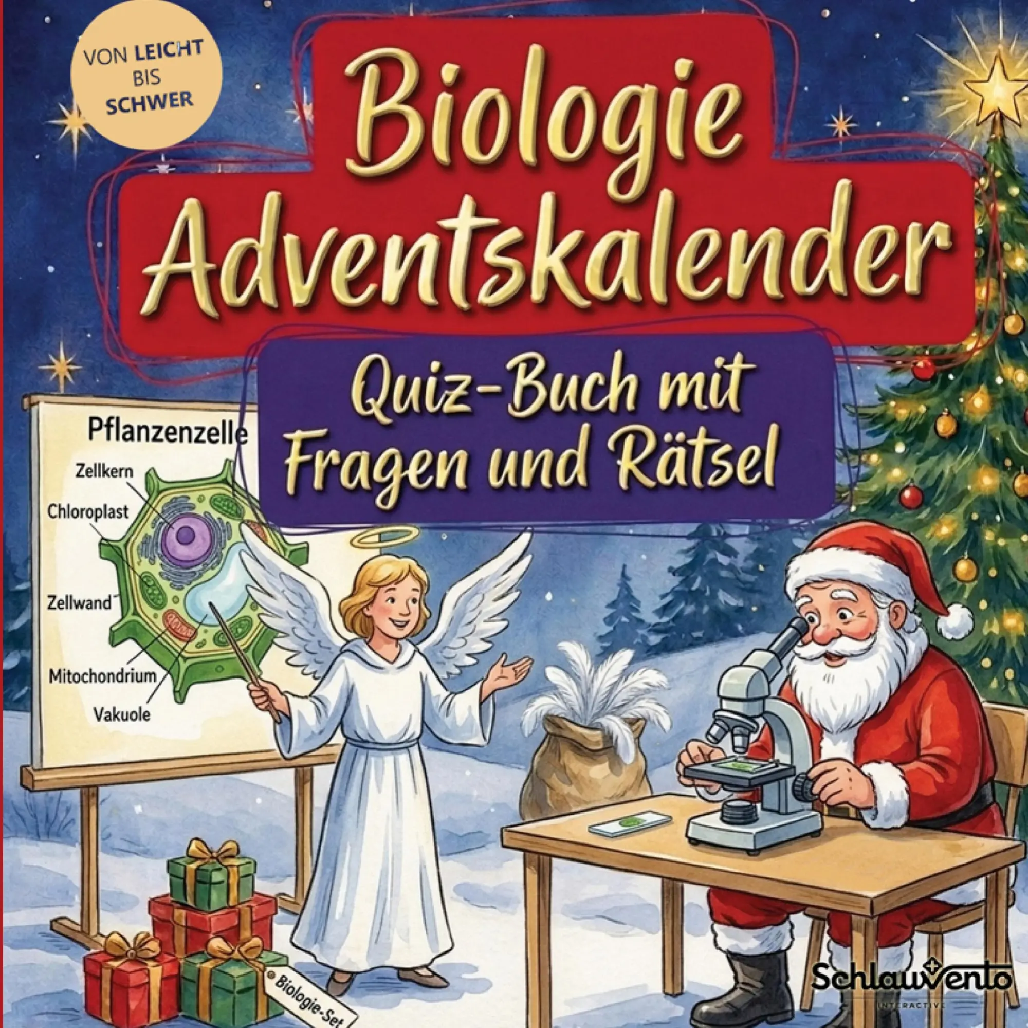 Cover: 9783693199534 | Biologie-Adventskalender: Quiz-Buch mit Fragen und Rätsel | Buch