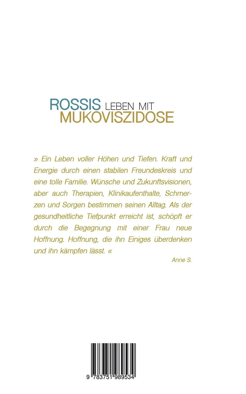 Rückseite: 9783751989534 | Lieben Leben Tanzen Weinen | Rossis Leben mit Mukoviszidose | Fuca