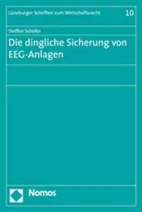 Cover: 9783832929534 | Die dingliche Sicherung von EEG-Anlagen | Steffen Schöfer | Buch