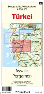 Cover: 9783931099534 | Ayvalik - Pergamon - Topographische Reisekarte 1:250.000 Türkei...