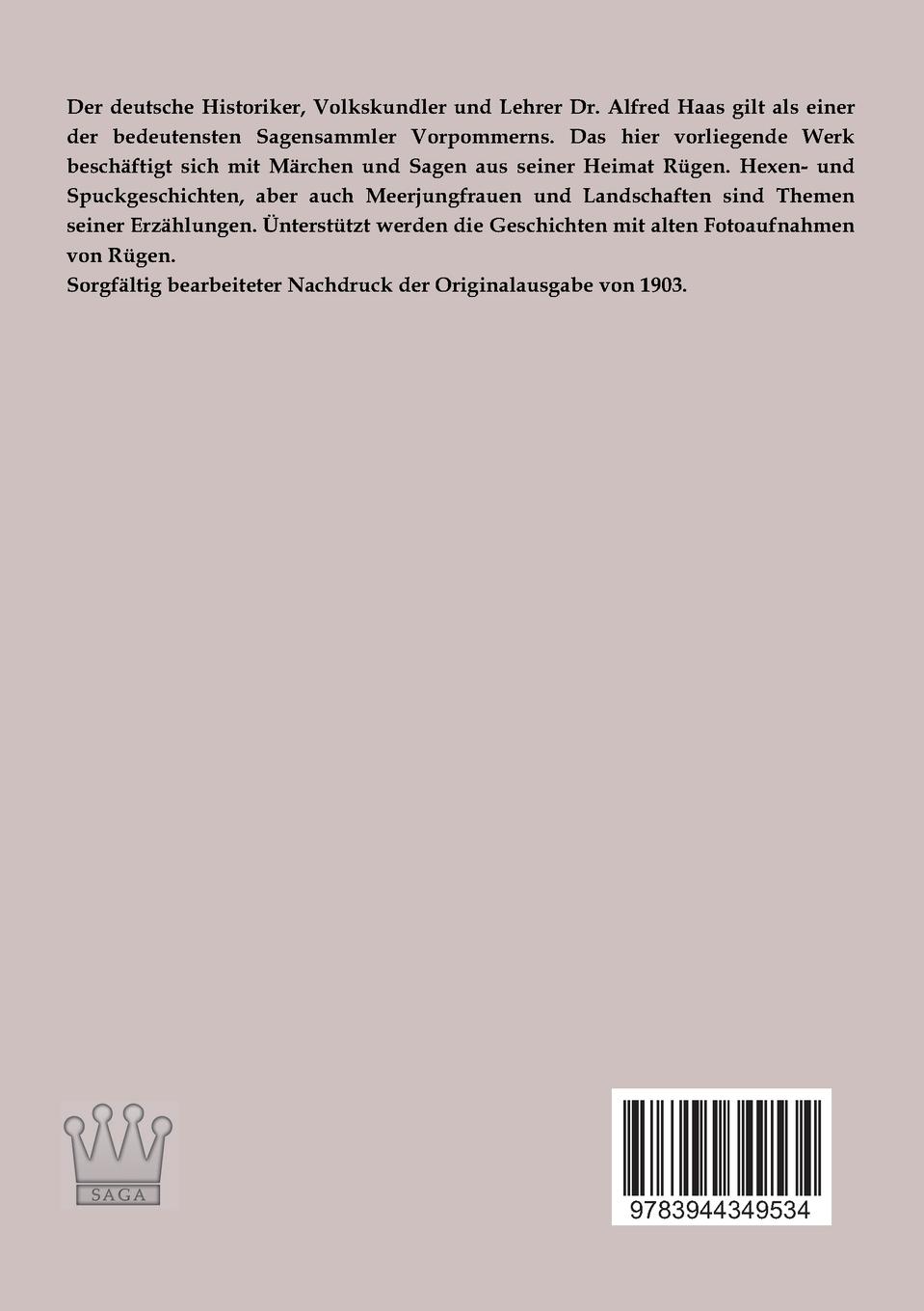 Rückseite: 9783944349534 | Rügensche Sagen und Märchen | Ulrich Haas | Taschenbuch | 264 S.