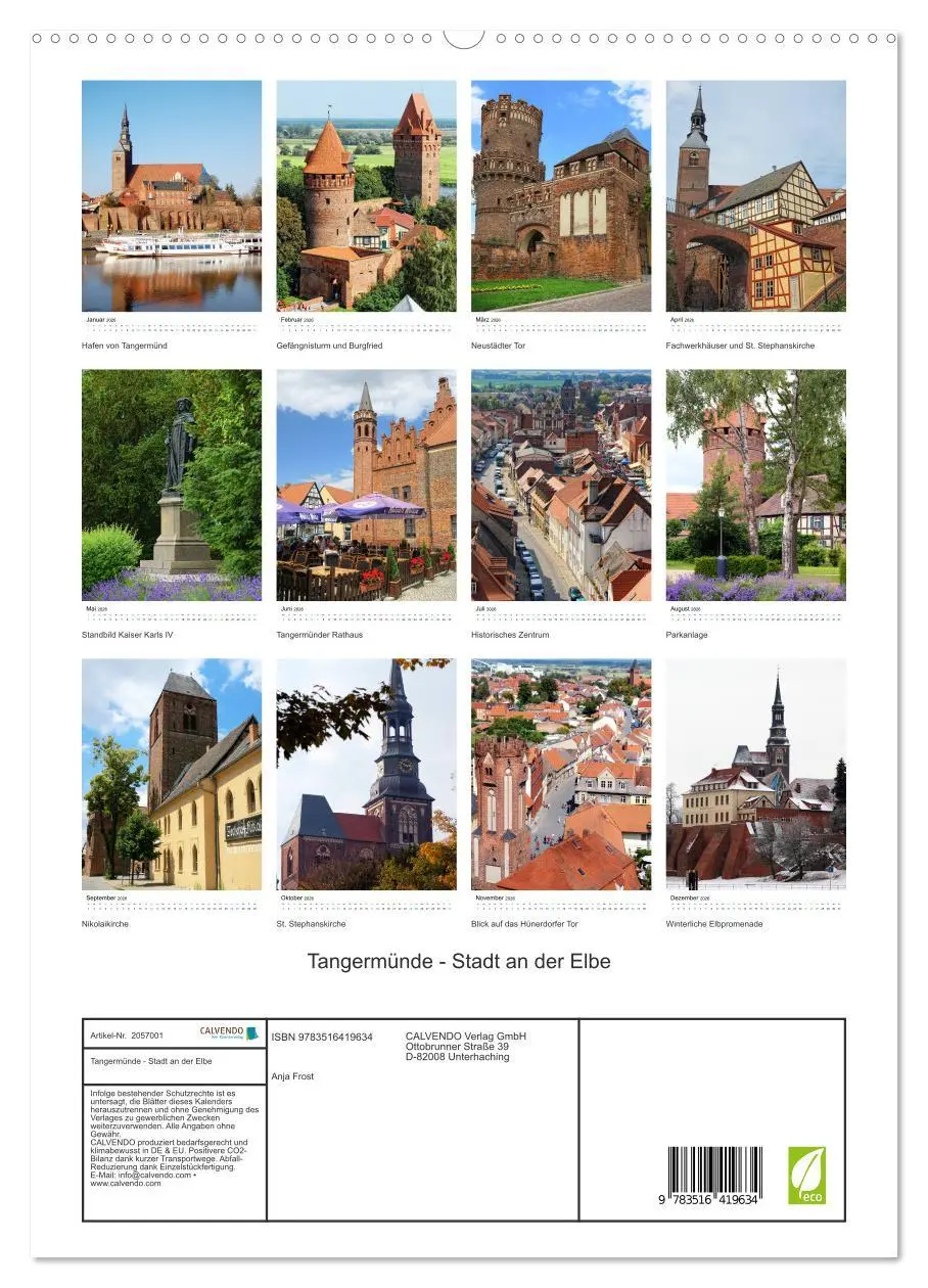 Bild: 9783516419634 | Tangermünde - Stadt an der Elbe (hochwertiger Premium Wandkalender...