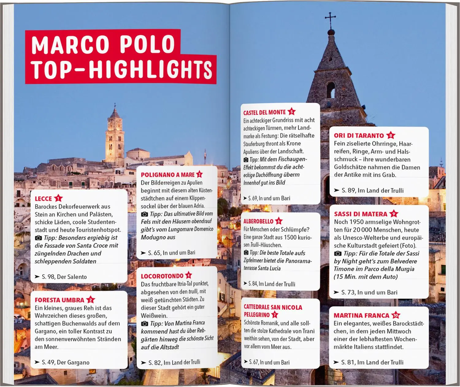 Bild: 9783829739634 | MARCO POLO Reiseführer Apulien | Bettina Dürr (u. a.) | Taschenbuch