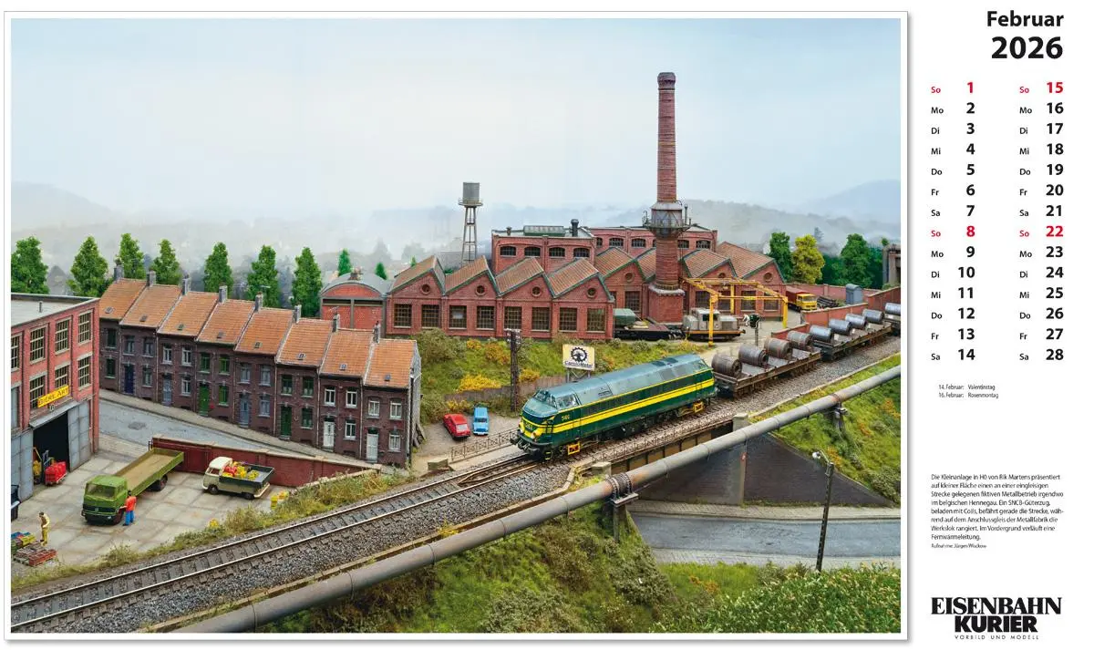 Bild: 9783844659634 | Modellbahnen 2026 | Kalender | 13 S. | Deutsch | 2026 | EK-Verlag