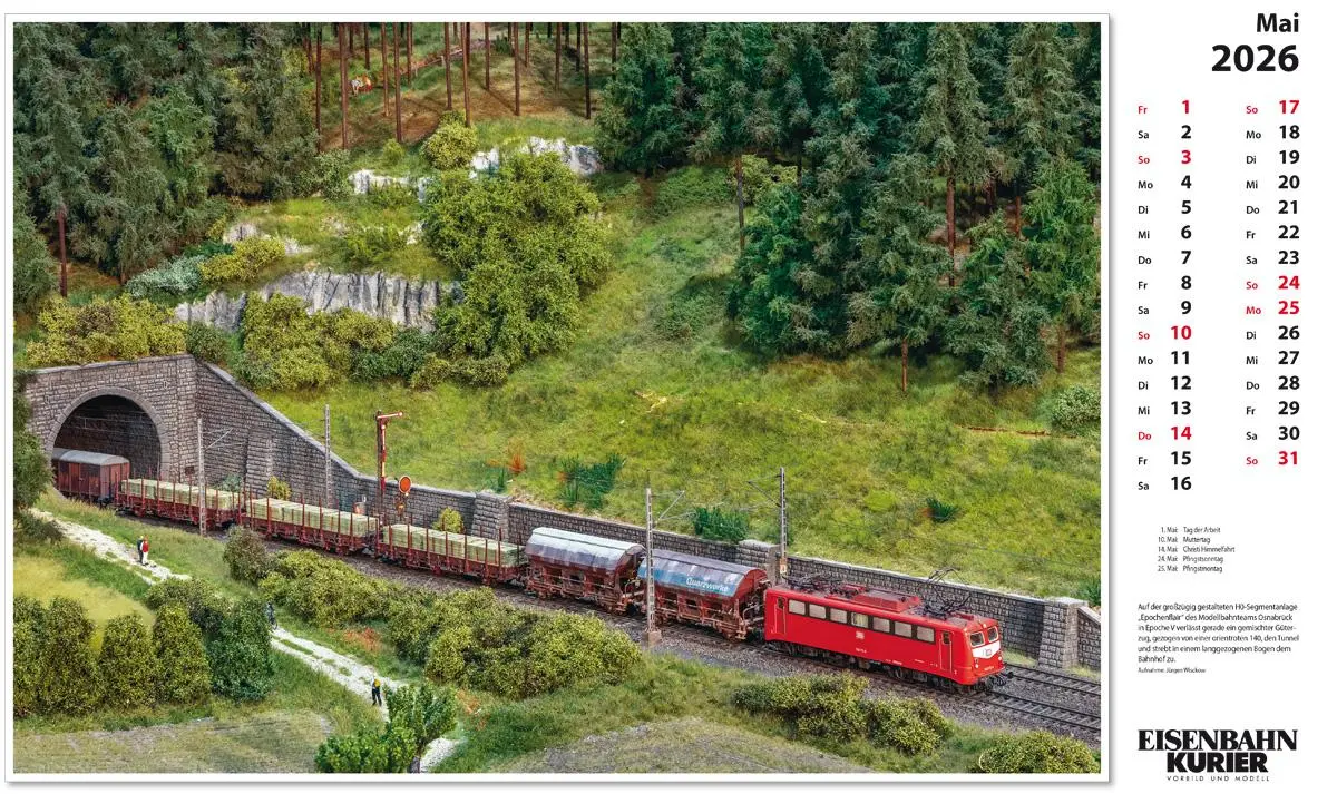 Bild: 9783844659634 | Modellbahnen 2026 | Kalender | 13 S. | Deutsch | 2026 | EK-Verlag