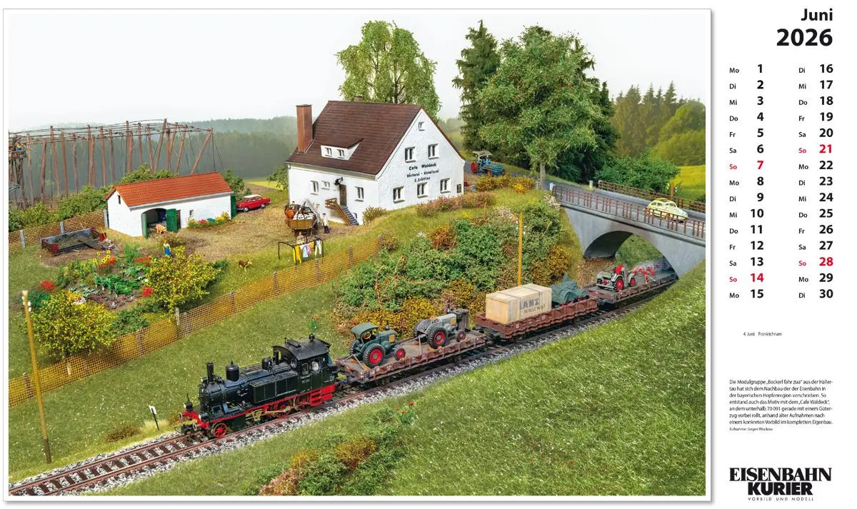 Bild: 9783844659634 | Modellbahnen 2026 | Kalender | 13 S. | Deutsch | 2026 | EK-Verlag