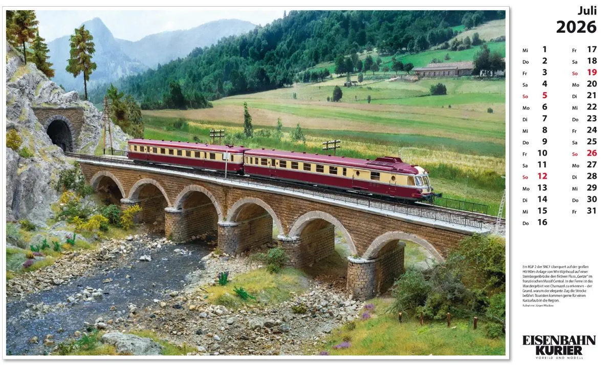 Bild: 9783844659634 | Modellbahnen 2026 | Kalender | 13 S. | Deutsch | 2026 | EK-Verlag