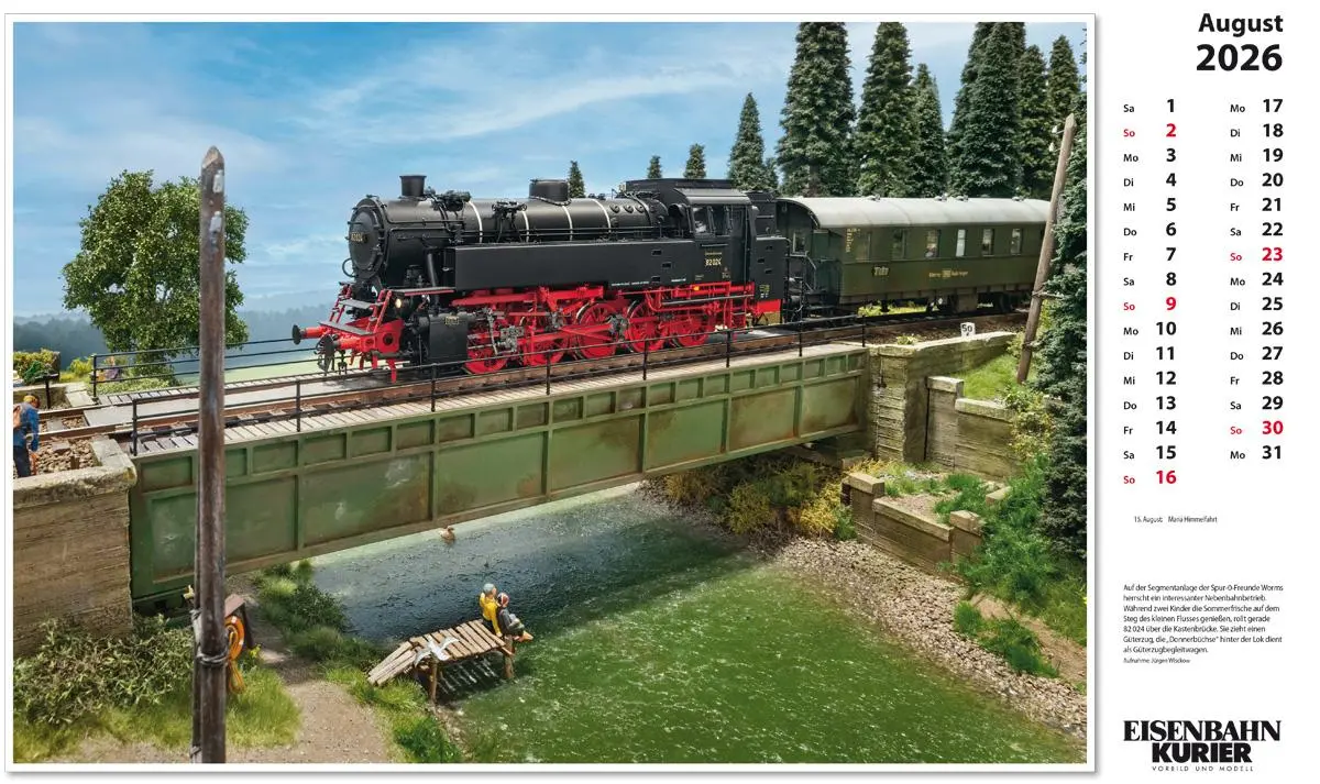 Bild: 9783844659634 | Modellbahnen 2026 | Kalender | 13 S. | Deutsch | 2026 | EK-Verlag